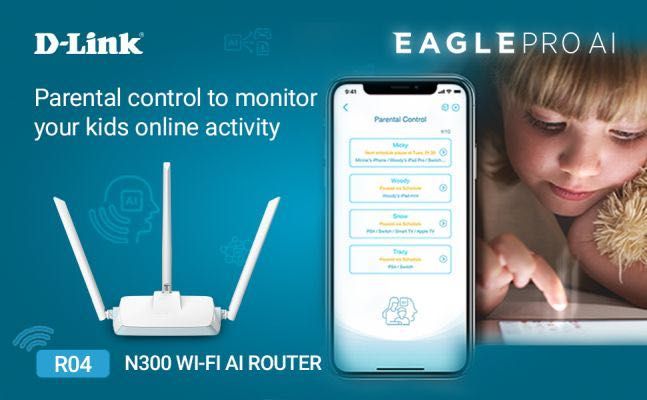 D-Link R04 N300 МОДЕМ беспроводным маршрутизатором Eagle Pro AI