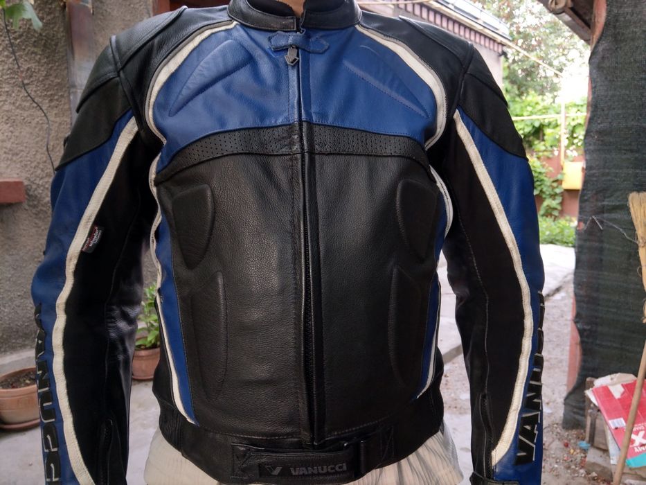 Vanucci, geaca moto din piele, marimea 48