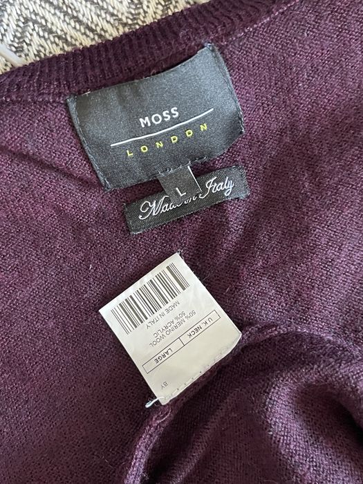 Pulover barbatesc Moss London din lana Merino