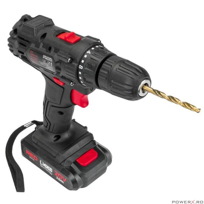 Masina de insurubat cu acumulator si incarcator, 2 x baterii Li-Ion, 2