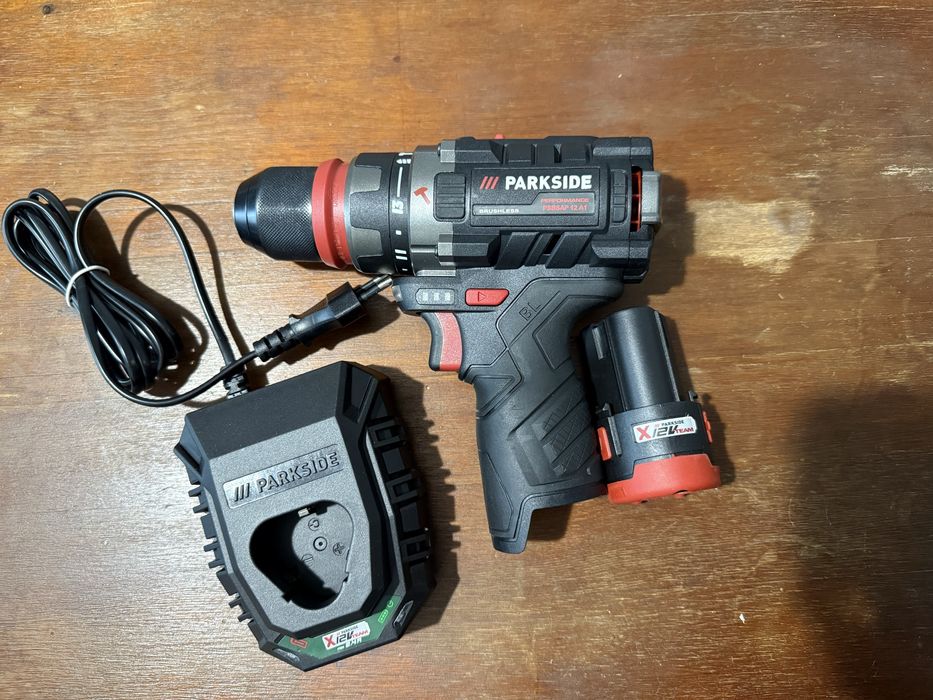Ударен винтоверт парксайд parkside performance x12v комплект