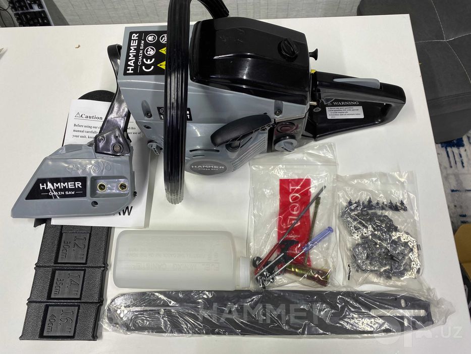 Benzopila Hammer 3000 Vt, shina 50 sm, yangi, kafolat bilan