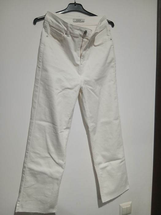 Blugi adolescenti albi marca XSide masura 36 noi fara eticheta