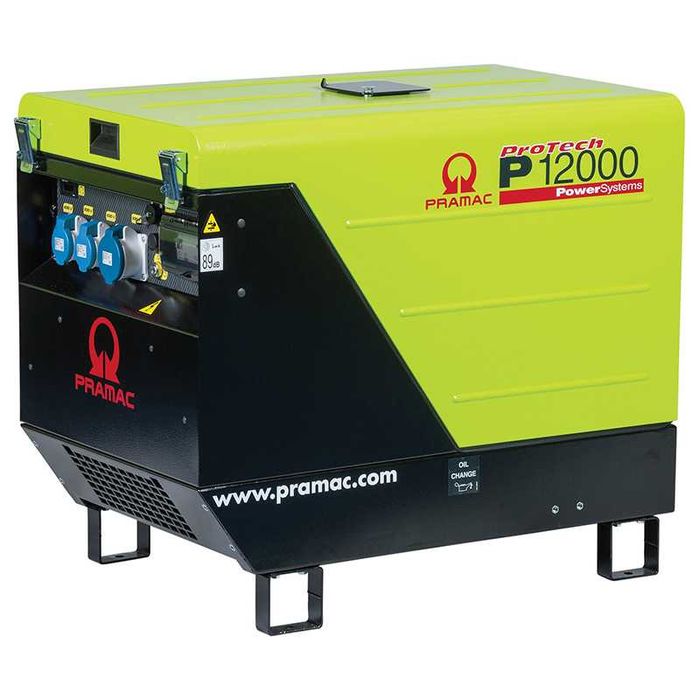 Generator de curent monofazat, pornire electrica, 10,7 kW, Pramac tip P12000