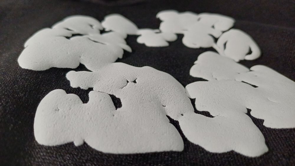 Denim Tears Cotton Wreath Hoodie 'Black White'