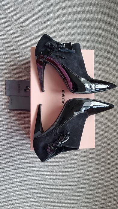 MIU MIU Оригинални Черни Обувки на висок ток 39.5