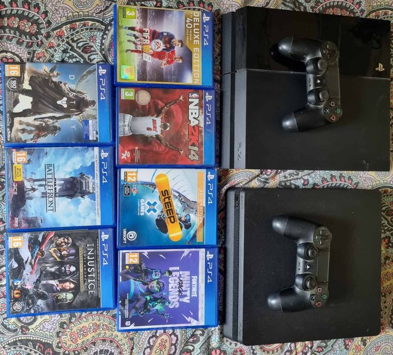 Playstation 4 slim+Playstation 4  Fat
