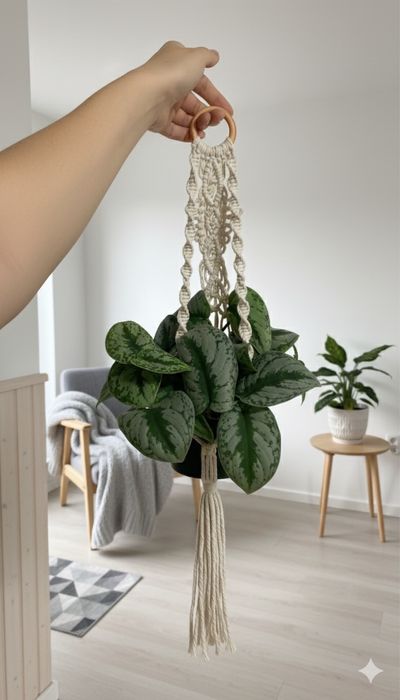 Продам подвес для цветов макраме