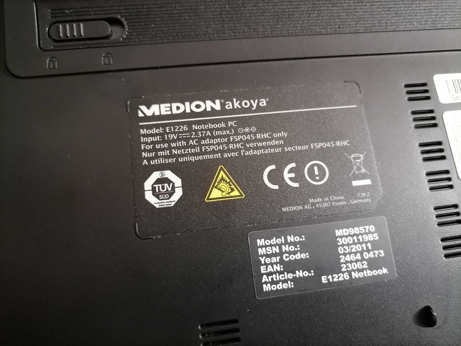 Notebook Akoya Medion E 1226