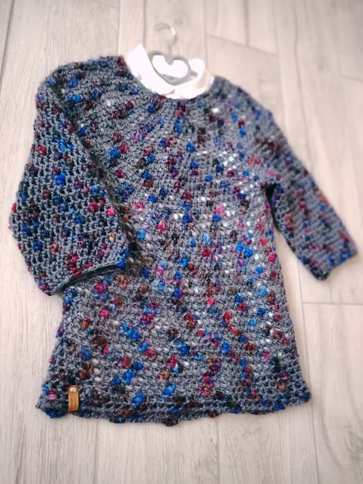 Pulover crosetat manual