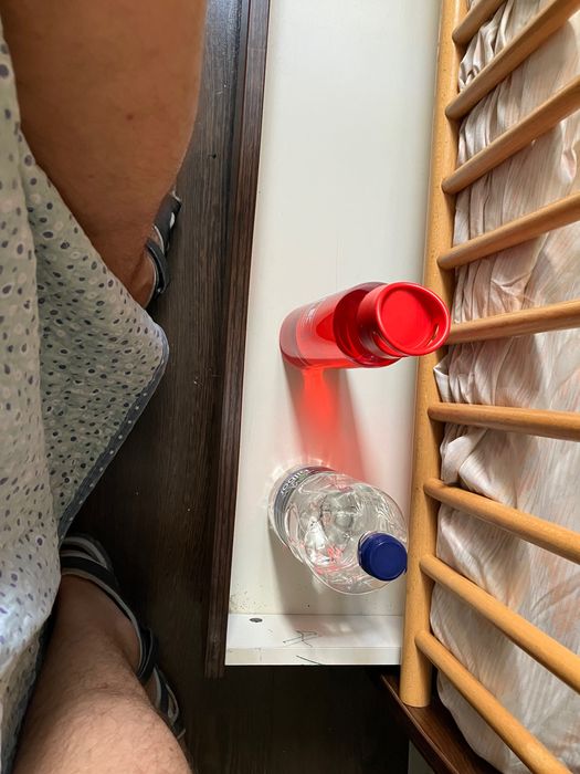 Patut pat copil copii bebe din lemn Wenghe