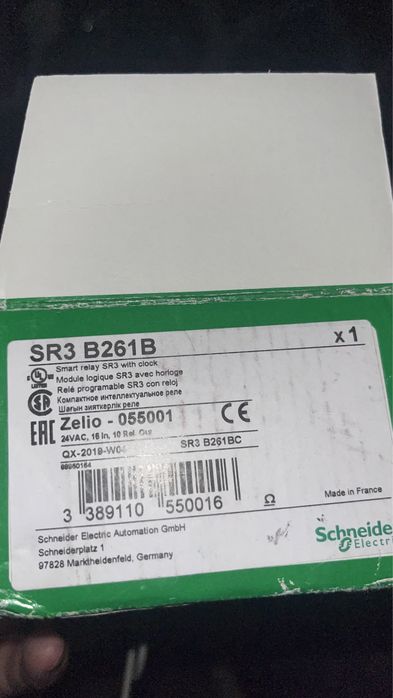 Контроллер zelio SR3 от Schneider Electric