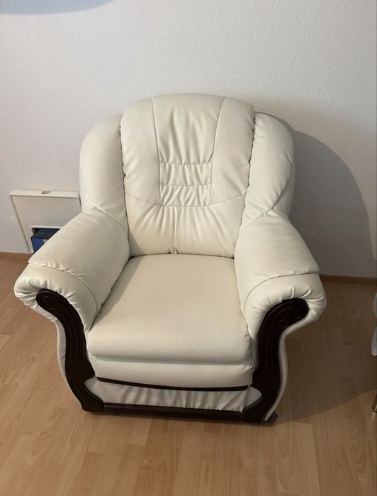 Vnad set de canapele din piele alba