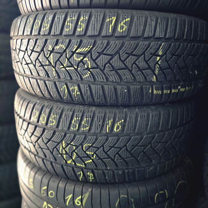 2x 205/55/16 M+S DUNLOP Stare excelentă