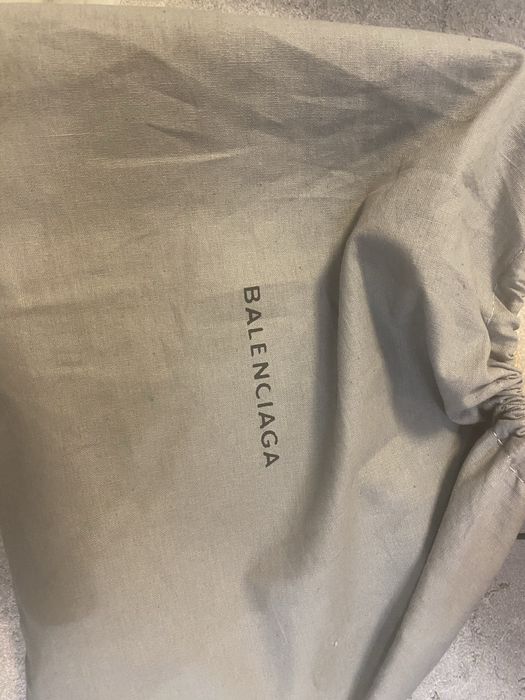 Малка черна кожена чанта Balenciaga  tote bag