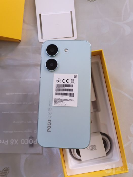 Poco x8pro kafolati bilan