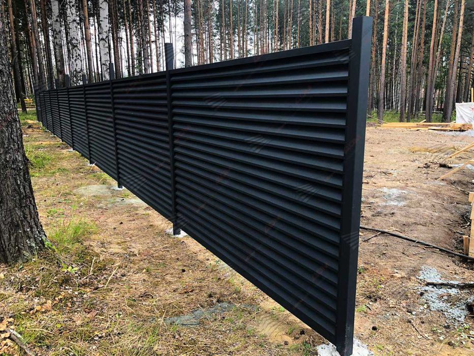 Забор жалюзи еврожалюзи