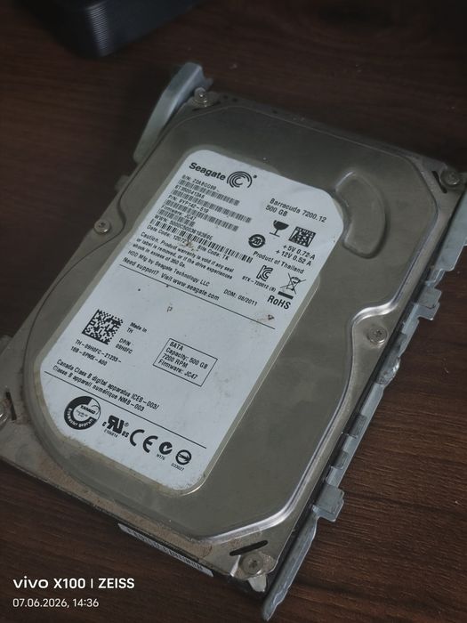 HDD 500Gb Полностью рабочая проверенная