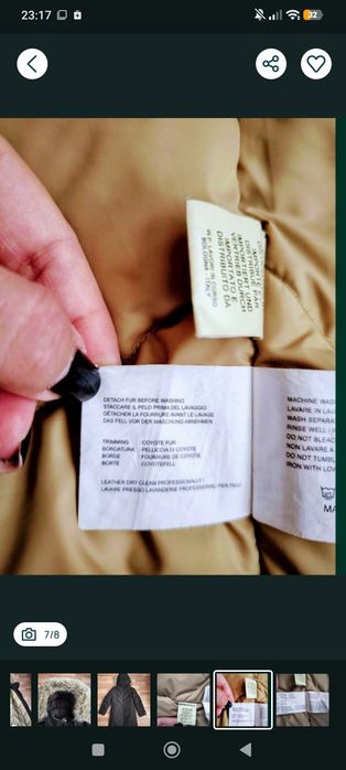 Parka copii Woolrich puf și pene 10 ani
