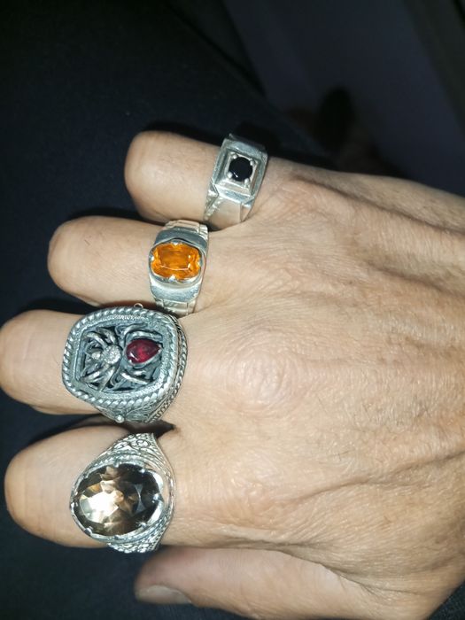 Серебро ,кольца ручная работа, цепи.