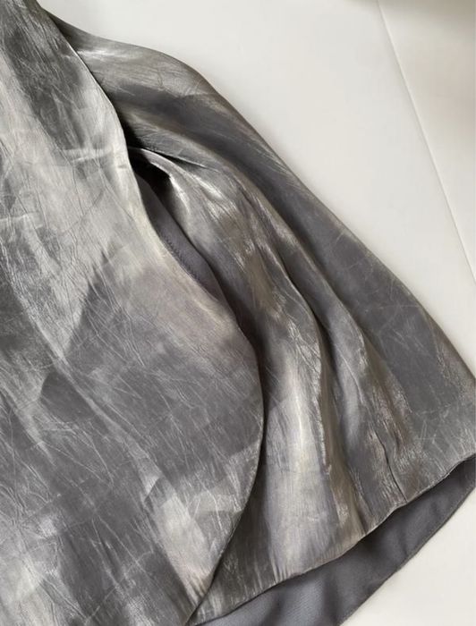 Rochie metalica argintie Zara