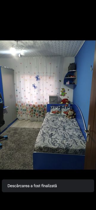 Mobila pentru copi cu dulap birou și pat cu lada