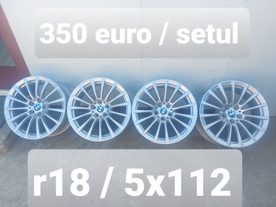 Set jante din aluminiu originale r18 / Bmw Vw Audi Skoda Seat / 5x112 / STYLE 619 / ET 30 / cu senzori de presiune