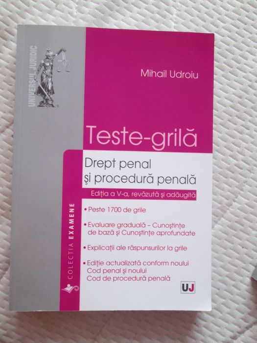 2014  carte Teste grila drept penal si...