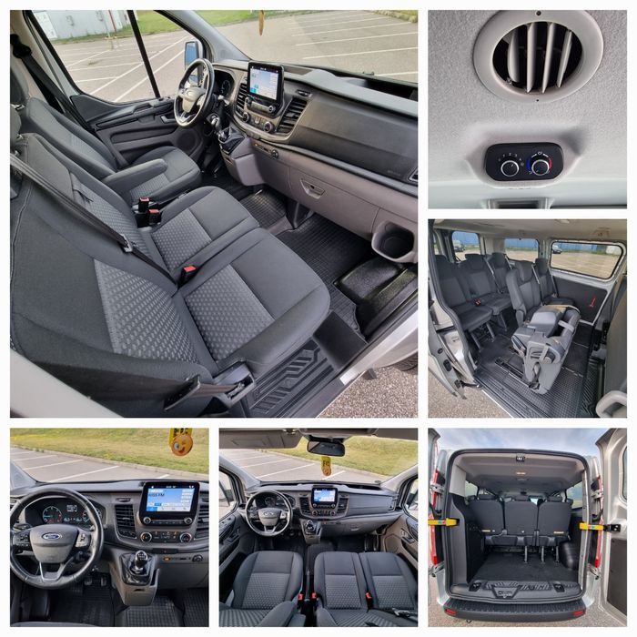 Ford Transit Custom 2018/ Climă față-spate/ 8+1 locuri/ 2.0 diesel 130