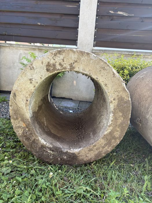 0748085531  Vand tuburi din beton pt pod , podete …dimensiune 76x66 cm , grosime 11 cm, diametru 44 cm