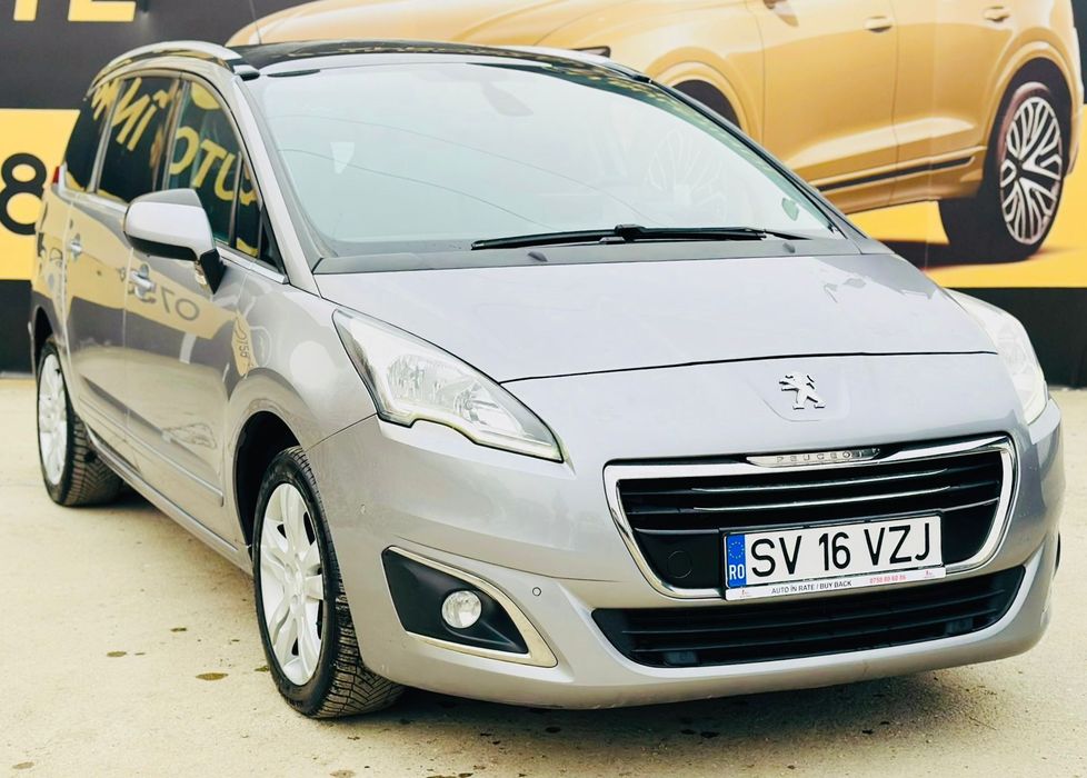Peugeot 5008, 7 locuri, 2015, 1.6 diesel euro 6, RATE CU BULETINUL