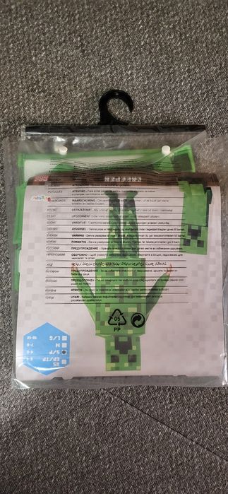 Costum  carnaval baieti - Minecraft Creeper 4-6 ani