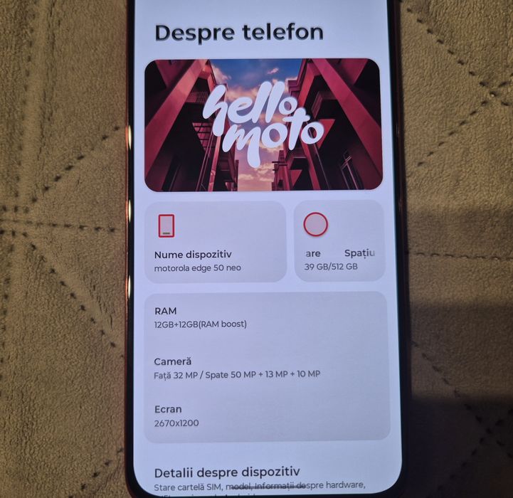 Motorola Edge 50 Neo 512 gb + 12 gb ram
