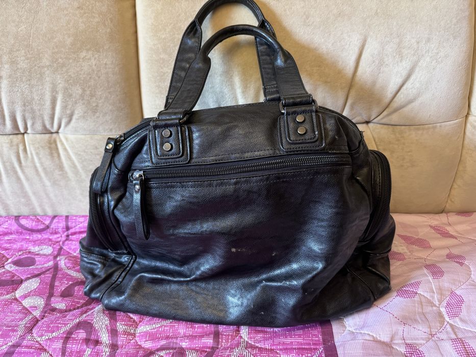 Сумка дорожная кожаная