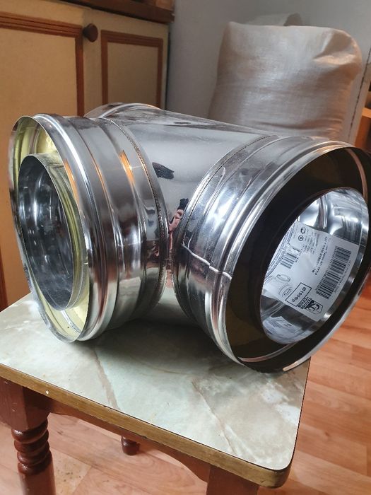 Тройник для дымохода нерж.