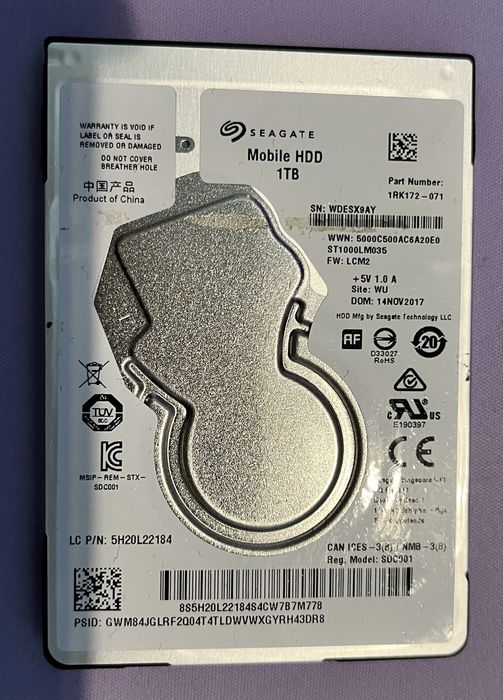 Seagate Mobile HDD 1TB
