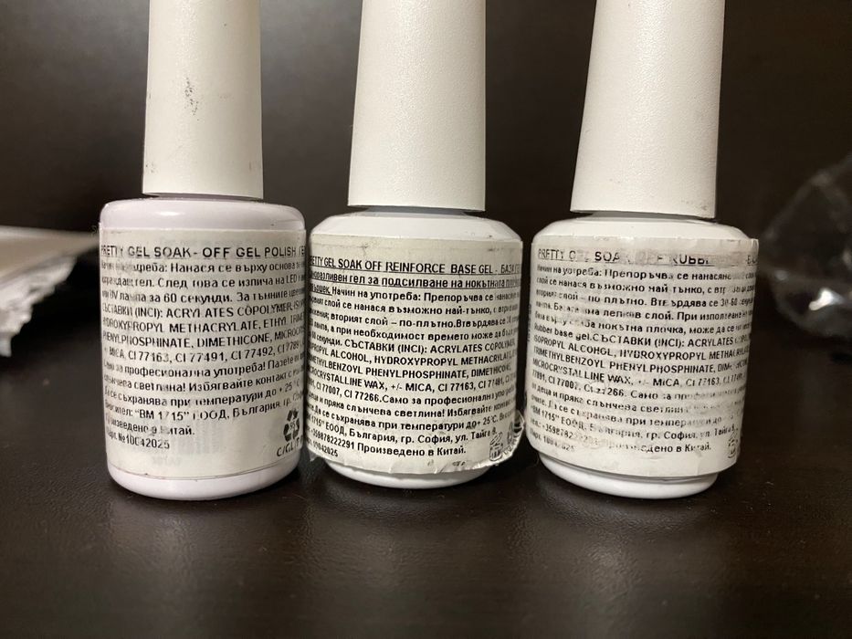 Гел лакове (gel polish, reinforce gel,color base)