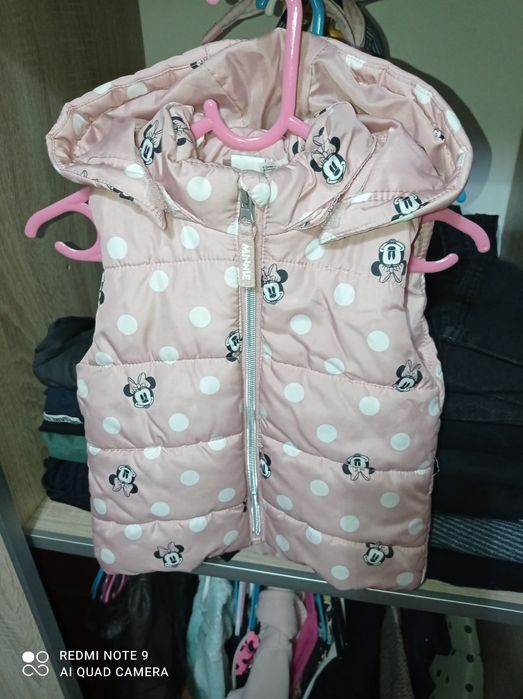 Vesta fetita Minnie Mouse Roz H&M, marimea 86 12-18 luni