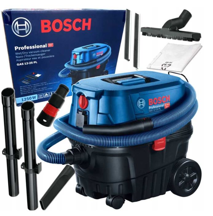 Прахосмукачка за сухо и мокро почистване Bosch GAS 12-25 PL