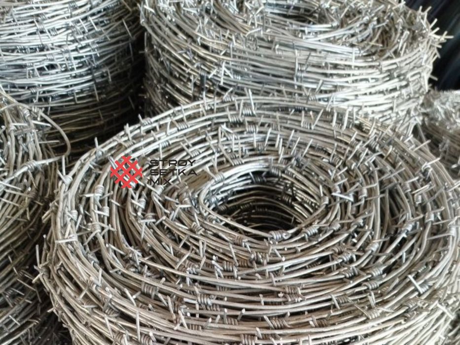 Колючая проволока Оцинкованная и чёрная tikan sim