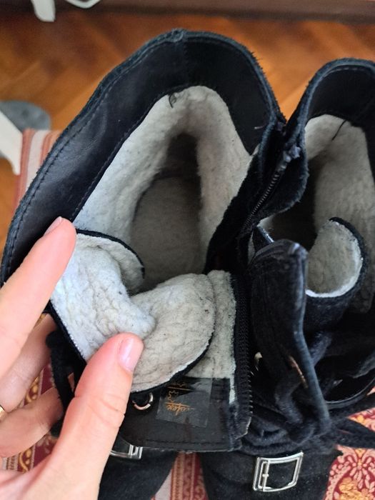 Ghete/botin piele intoarsa