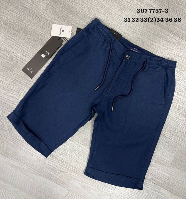 Armani Exchange Dsquared2 Къси Панталони Boss от лен / Мъжки Къси дънки