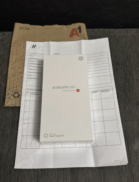 ЗАПЕЧАТАН 256GB Xiaomi 15T A1 Гаранция 2027 Black