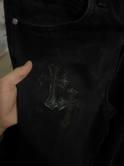 Pantaloni Chrome Hearts Negri