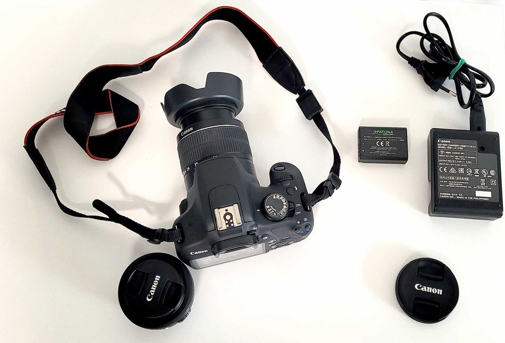 Canon EOS 1200D + Obiectiv 18-55mm + 24mm F/2.8