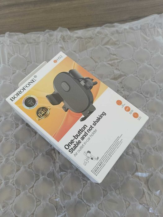 Suport Auto Borofone Gravity Pentru Ventialtie Universal, Negru - BH92