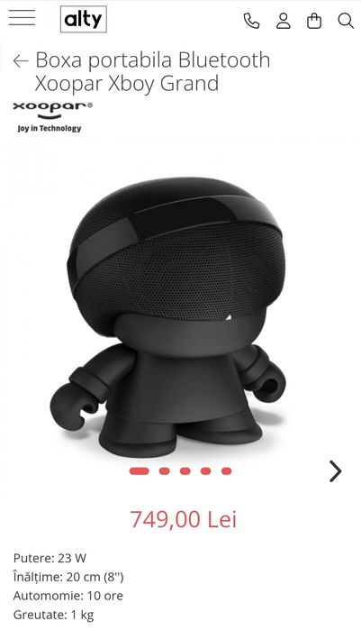 Boxa externa portabila Bluetooth Grand Xooper Xboy 23 w defecta