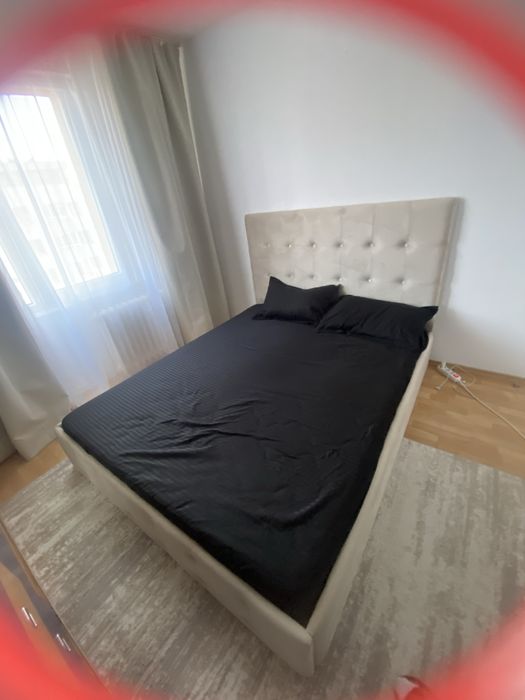 Pat matrimonial 160x200 + saltea spumă | Ca nou | Timișoara