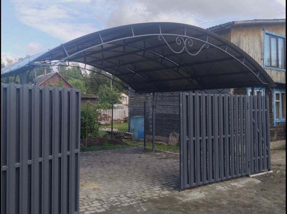 Сварка навес решетки ворота