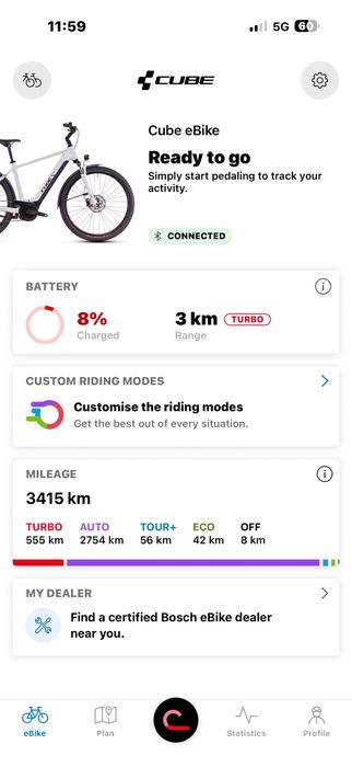 E-bike Cube Touring ON1 2025 размер: 28/L